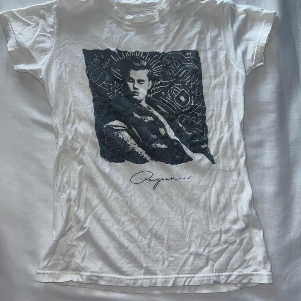 White and black Justin Bieber-purpose tour 2016 graphic tee small
#JustinBieber